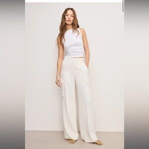 NWT Good American LUXE SUITING CARGO TROUSERS